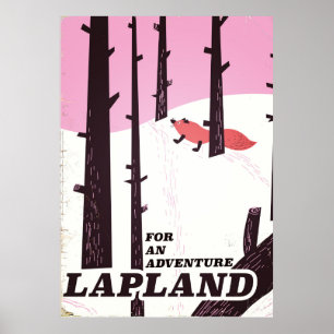 Póster Para una aventura Afiche de la época de Lapland