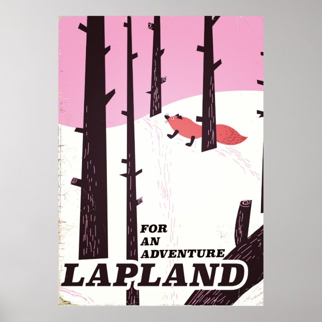 Póster Para una aventura Afiche de la época de Lapland (Frente)