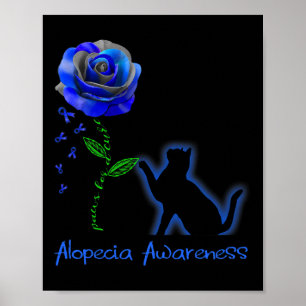 Póster Para Una Conciencia De Alopecia De Cure