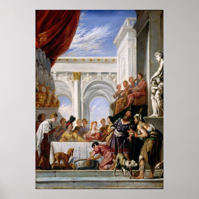 Póster Parable de Lazarus, Poster Bella Artes Domenico Fe (Frente)