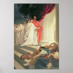 Póster Parábola de las vírgenes sabias y absurdas, 1886
