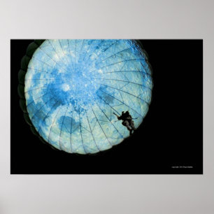 Póster Paracaídas: Hombre en la Luna