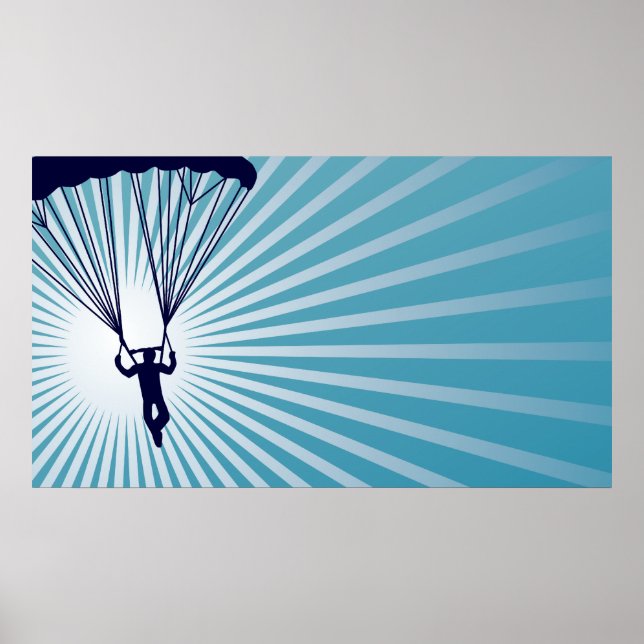 Póster paracaidismo de altura (Frente)
