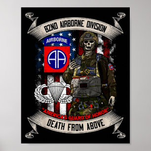 Póster Paracaidista de la 82ª División Aerotransportada S