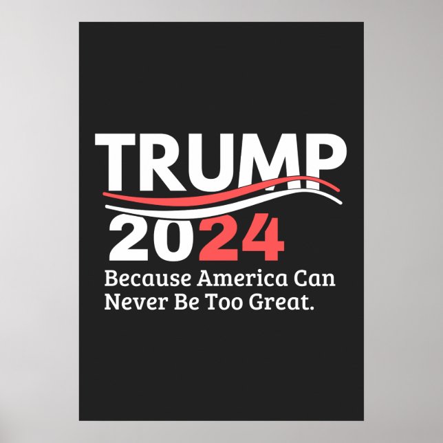 Póster parachoque de trump 2024 (Frente)