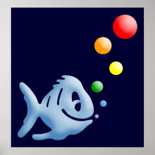 Póster parachoques de arco iris