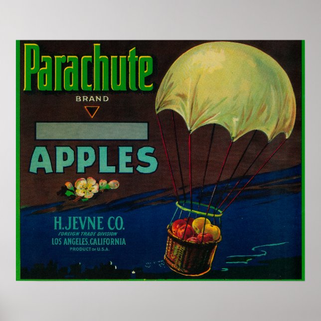Póster Parachute Apple Crate Label (Frente)
