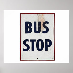 Póster Parada de bus