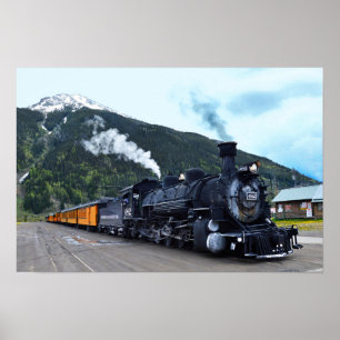 Póster Parada de Tren de Silverton, Colorado