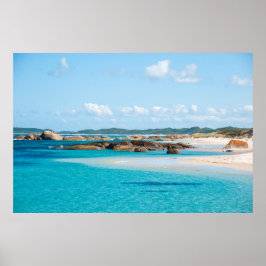 Póster Paradise Beach Mar Verdoso Piscina Bahía Australia