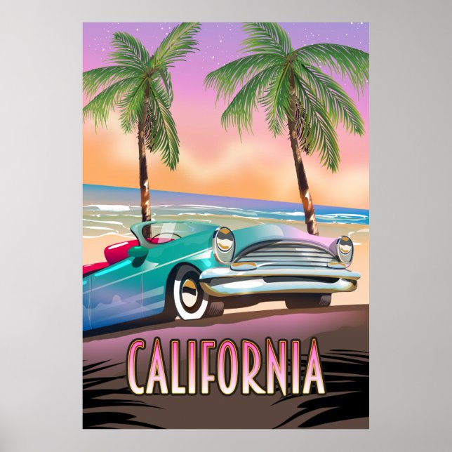 Póster Paradise de California Sunset (Frente)