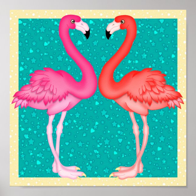 Póster Paradise Flamingo Poster (Frente)