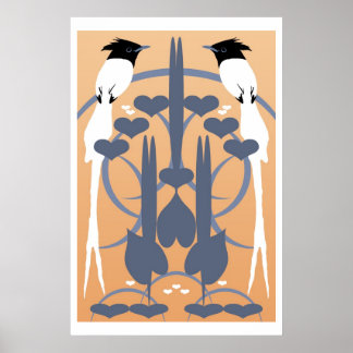 Póster Paradise Flycatchers
