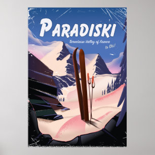 Póster Paradiski Tarentaise Valley, Francia, poster de es