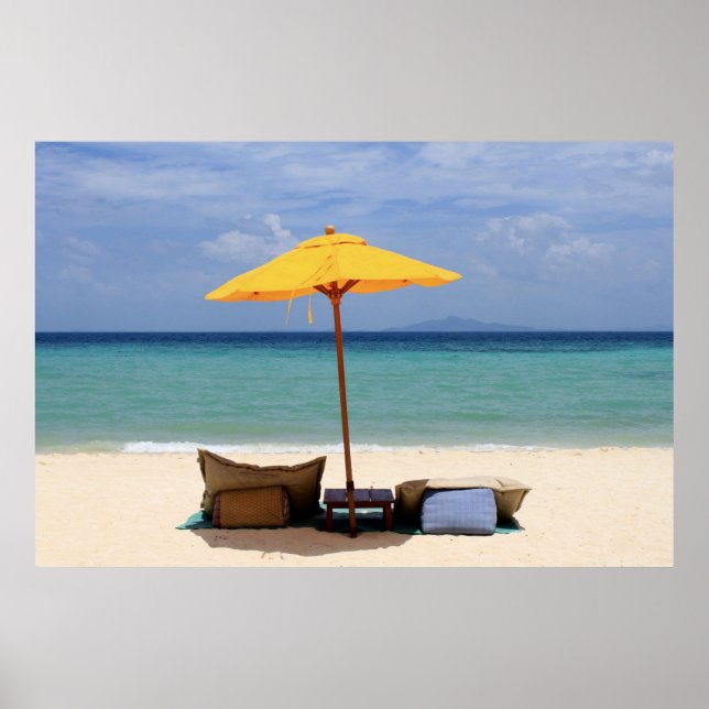 Póster Paraguas amarillo (Frente)