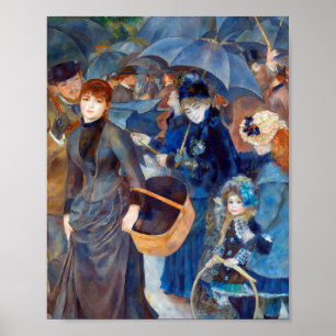 Póster Paraguas de Pierre-Auguste Renoir