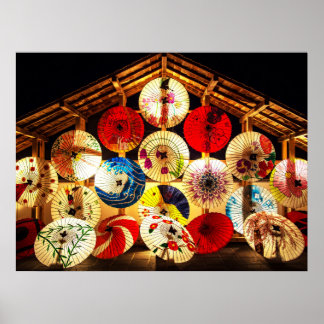 Póster Paraguas japonés