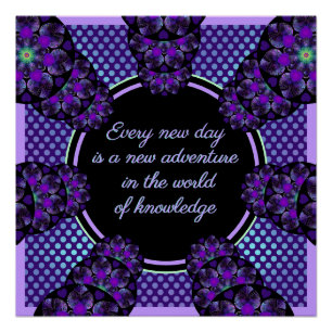 Póster Paraguas morados y corazones .7