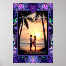 Paraguas morados y corazones .7