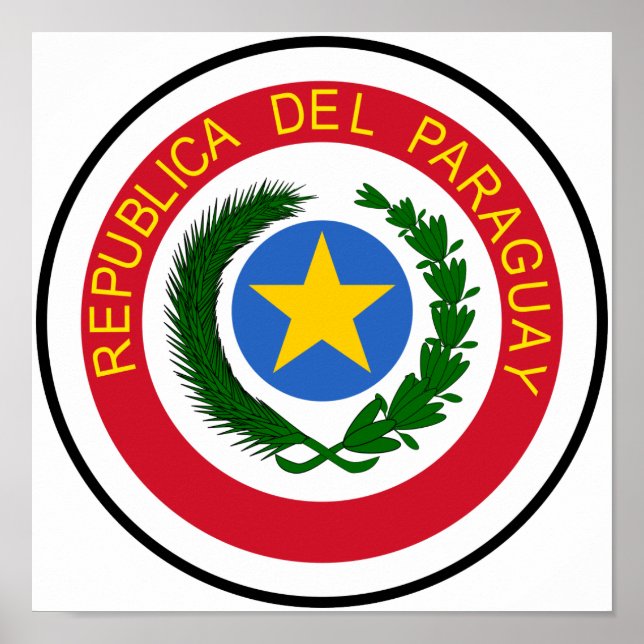 Póster Paraguay Coat of Arms (Frente)