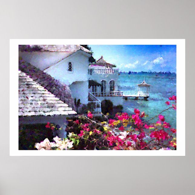 Póster Paraíso caribeño (Frente)
