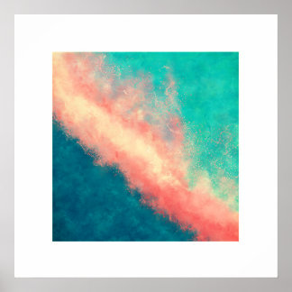 Póster Paraíso de arena rosa (Zen Square)