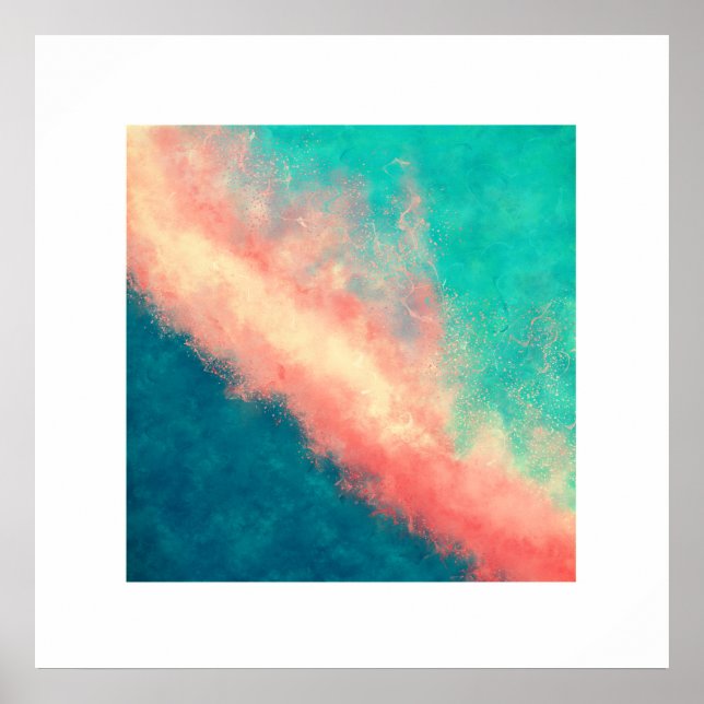 Póster Paraíso de arena rosa (Zen Square) (Frente)