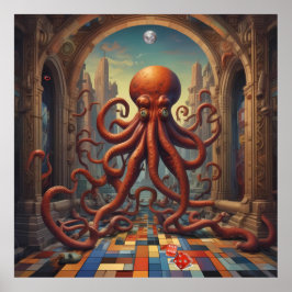 Póster Paraíso de Cthulhu perdido