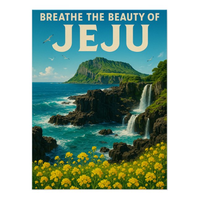 Póster Paraíso de la isla de Jeju (Anverso)