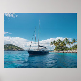 Póster Paraíso de las Islas Tropicales