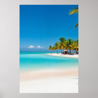 Póster Paraíso de las Islas Tropicales