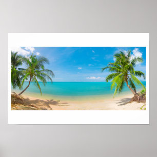 Póster Paraíso de PixDezines / Vista panorámica de isla t