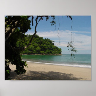 Póster Paraíso de Playa de Costa Rica
