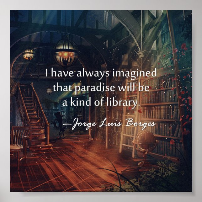 Póster Paraíso es una especie de Poster de bibliotecas (Frente)