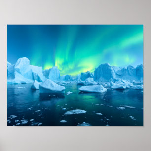 Póster Paraíso flotante de Iceberg