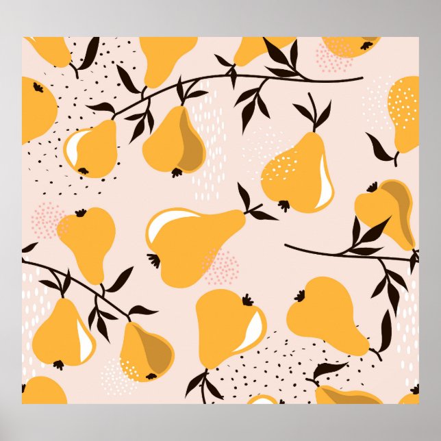 Póster Paraíso Pear: Coloridos Solapamientos (Frente)