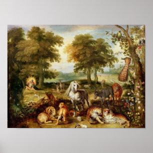 Póster Paraíso terrestre