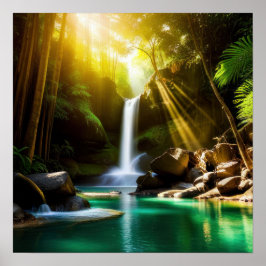 Póster Paraíso tropical