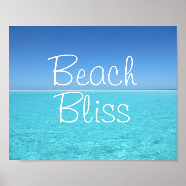 Póster Paraíso tropical de Beach Bliss (Frente)