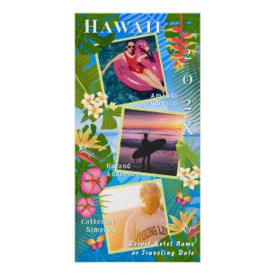 Póster Paraíso tropical Memoria de viaje Foto Mar