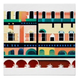 Póster Paraíso tropical viviente