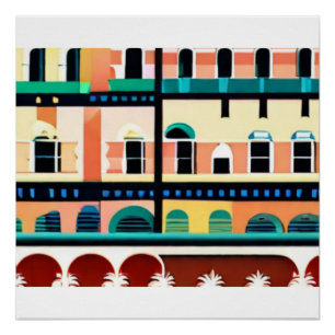 Póster Paraíso tropical viviente