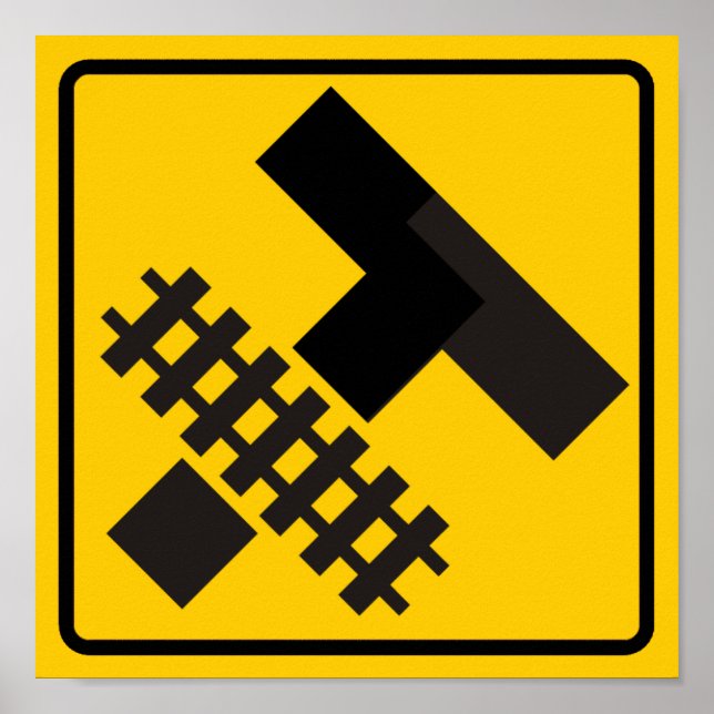 Póster Paralelismo ferroviario en la carretera principal  (Frente)