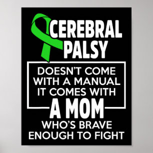 Póster Parálisis cerebral Conciencia Cp Mamá Sobrevivient