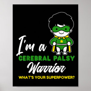 Póster Parálisis cerebral Guerrero Cp Héroe de la Palabra