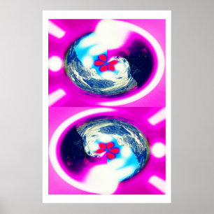 Póster Parallel worlds art poster