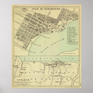 Póster Paramaribo Surinam