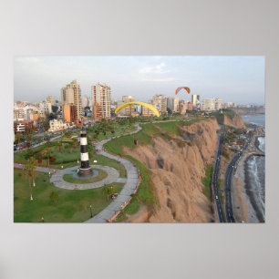 Póster Parapente en Perú