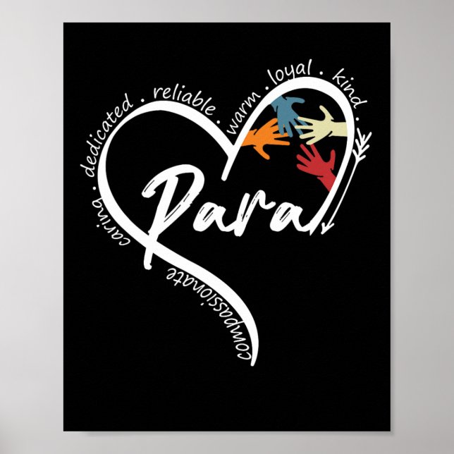 Póster Paraprofesional Tees Gráficos Vuelve A La Escuela (Frente)