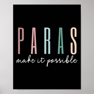 Póster Paras Hacen que sea Posible Aplicación de Agradeci